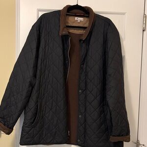 Peter Millar Black and Brown Quilted MEN’S Jacket